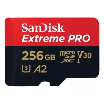 WESTERN DIGITAL Extreme PRO Micro SDXC 256GB + SD adapter 200MB/s 140MB/s A2 C10 V30 UHS-I U3