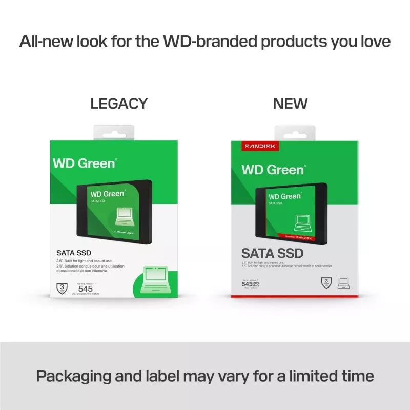 Western Digital SSD WD Green 1TB SATA 6Gb/s 2.5in/7mm korpusā