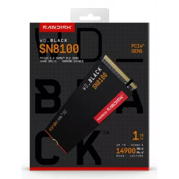 SSD disks Western Digital 1 TB M.2 PCI Express 5.0 Black SN8100