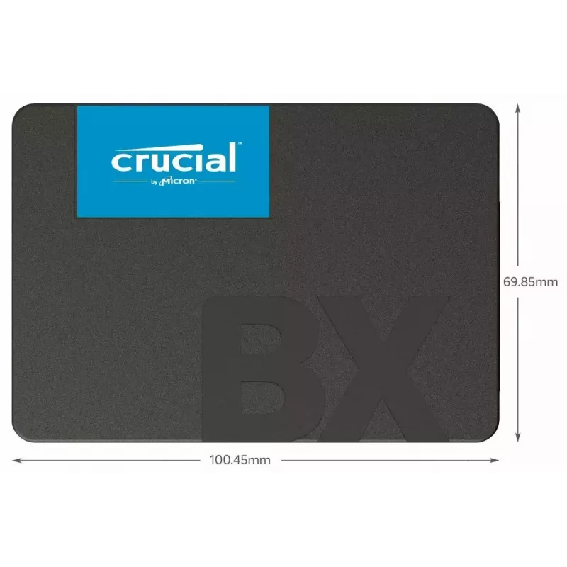 CRUCIAL BX500 240GB SSD, 2.5 inch 7mm, SATA 6 Gb/s, Lasīšana/Rakstīšana: 540 / 500 MB/s