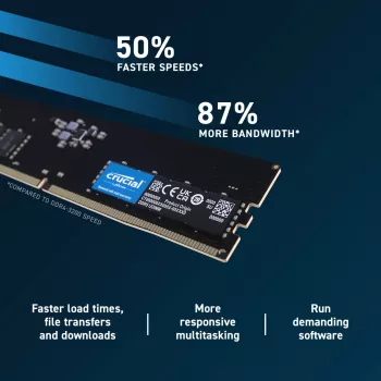 Crucial 32GB DDR5-5600 UDIMM atmiņas modulis