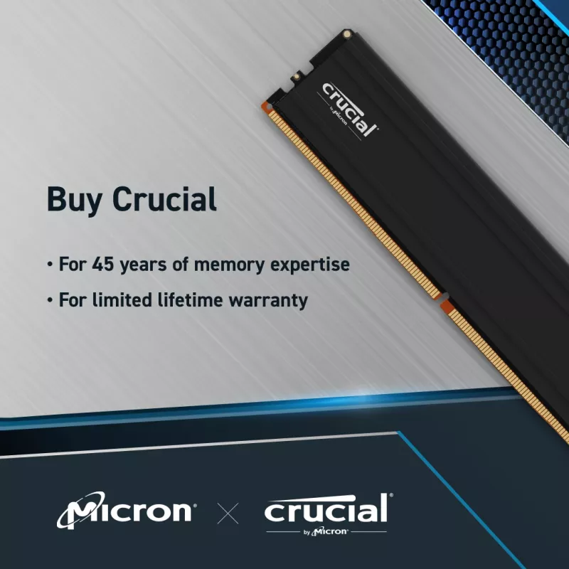 Crucial Pro 96GB komplekts (2x48GB) DDR5-5600 UDIMM