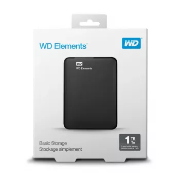 Ārējais cietais disks Western Digital 1TB 2.5 collu USB 3.2 Gen 1 WDBUZG0010BBK-WESN