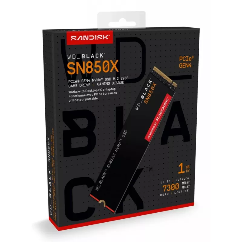 WESTERN DIGITAL SSD WD_BLACK SN850X 1TB PCIe Gen4 x4 M.2 2280