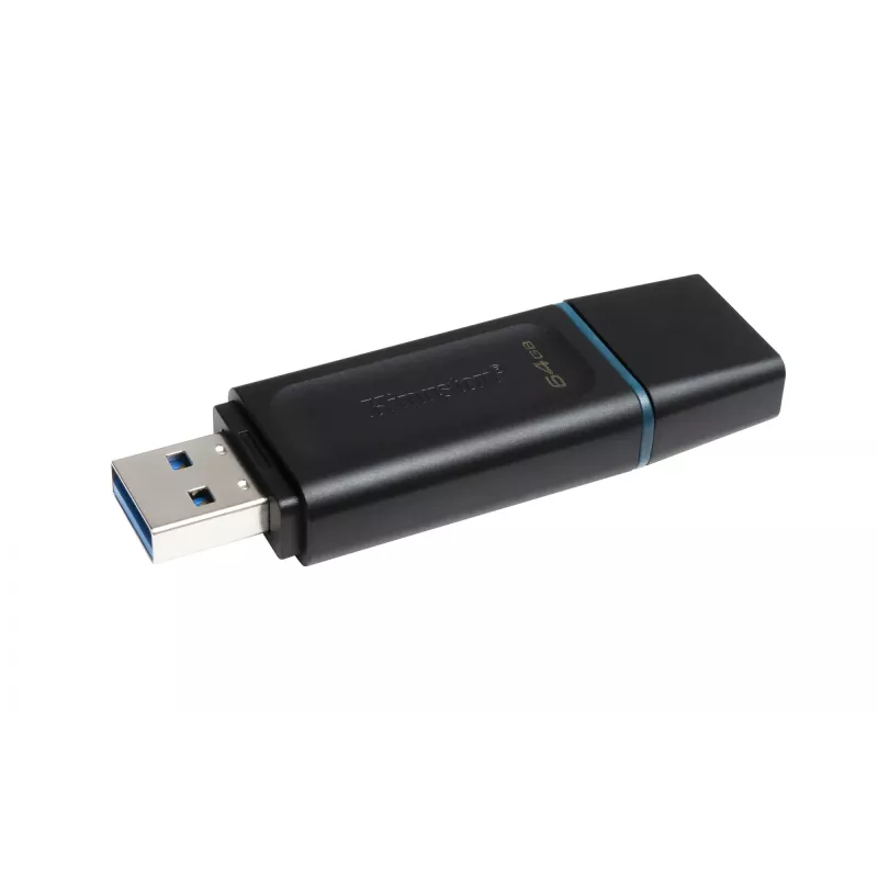 Kingston DataTraveler Exodia USB 3.2 zibatmiņa 64 GB melna/tirkīza