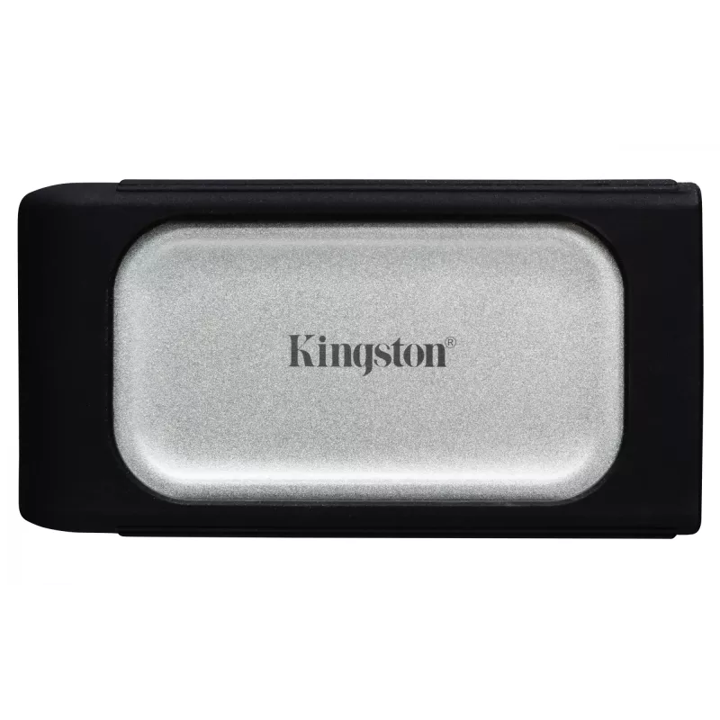 Kingston XS2000 2TB portabls SSD, USB-C 3.2 Gen 2x2, 2000 MB/s, melns/sudrabs
