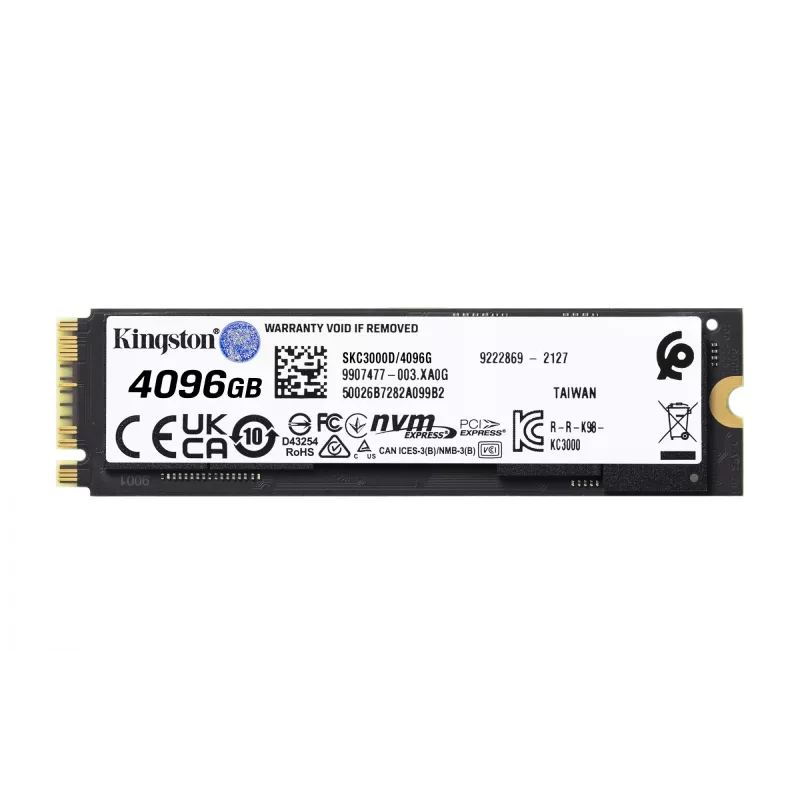 SSD disks Kingston 4096 GB M.2 2280 NVMe KC3000