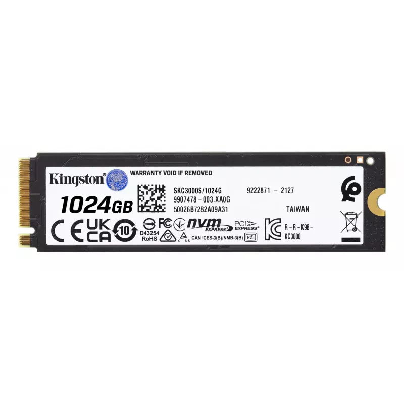 SSD disks Kingston 1024G M.2 NVMe KC3000