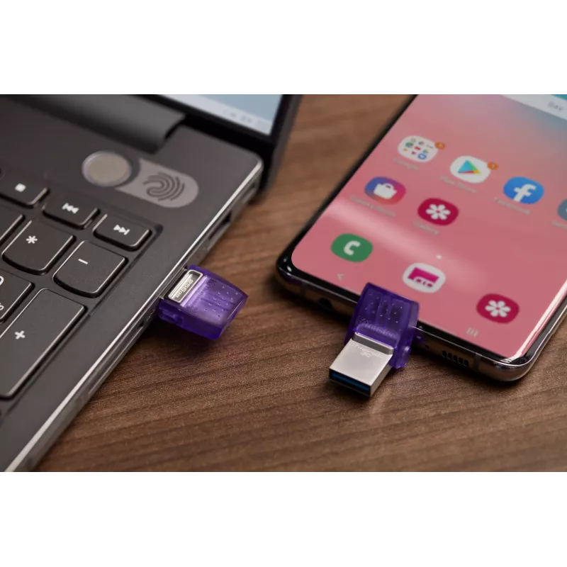 Kingston DataTraveler microDuo 3C 256GB USB 3.2 zibs piedziņa ar USB-A un USB-C