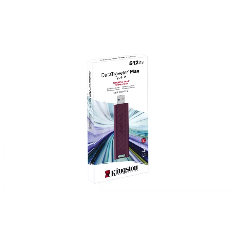 Kingston DataTraveler Max 512GB USB 3.2 Gen 2 zibatmiņa (DTMAXA/512GB)
