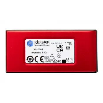 Kingston Technology 1TB XS1000 Sarkans ārējais USB 3.2 Gen 2 pārnēsājamais cietvielu disks