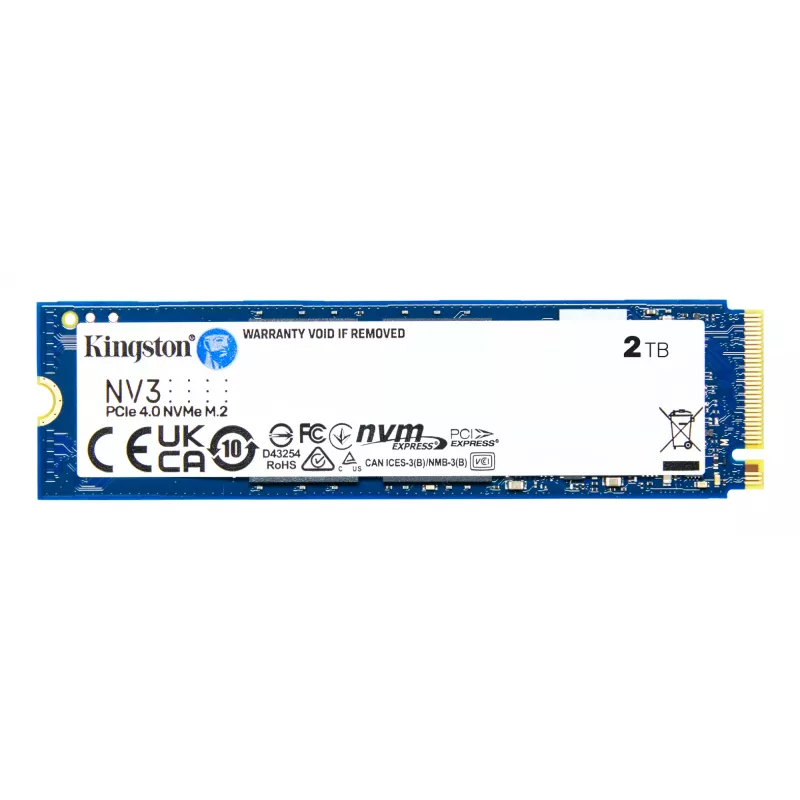 Kingston NV3 2000 GB M.2 NVMe PCIe 4.0 SSD disks