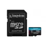 Kingston Technology 256GB microSDXC Canvas Go Plus Gen4 200MB/s A2 U3 V30 atmiņas karte + adapteris