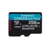 Kingston Technology 256GB microSDXC Canvas Go Plus Gen4 200MB/s A2 U3 V30 atmiņas karte + adapteris