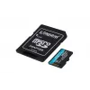 Kingston Technology 256GB microSDXC Canvas Go Plus Gen4 200MB/s A2 U3 V30 atmiņas karte + adapteris