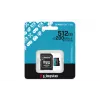 Kingston Technology 512GB microSDXC Canvas Go Plus Gen4 200MB/s A2 U3 V30 Karte + Adapteris