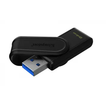 Kingston DataTraveler 64GB USB 3.2 Gen 1 Exodia S USB zibatmiņa (Melna/Melna)