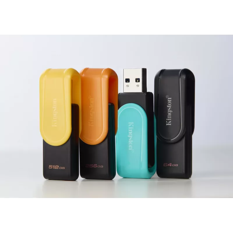 Kingston DataTraveler 64GB USB 3.2 Gen 1 Exodia S USB zibatmiņa (Melna/Melna)