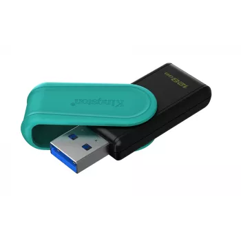 Kingston DataTraveler Exodia S 128GB USB 3.2 Gen 1 zibatmiņa (Melns/Tirkīzzils)
