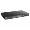 D-Link 24 portu Gigabit PoE viedais pārslēdzējs ar 4x 10G SFP+, 370W