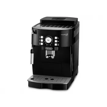 Kafijas automāts DeLonghi ECAM 21.117 B Magnifica S — pilnībā automātisks, 1,8 L ūdens tvertne, 250 g pupiņu tvertne, 15 bāri, 2 snīpi