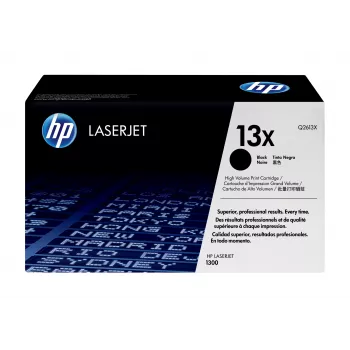 HP 13X High Yield Black Original LaserJet Tonera kasetne, 4000 lpp, Melns, 1 gab.