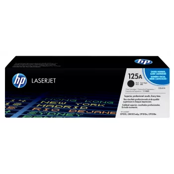 HP 125A melns oriģinālais lāzerprintera tonera kasetne, 2200 lapas, Melns, 1 gab.