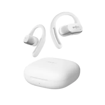 SHOKZ OpenFit Air, Balta Bezvadu Austiņas Ar Ausu Āķi Zvanu/Mūzikas/Sporta/Ikdienas Lietošanai Bluetooth Balts
