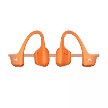 Kaulu vadības austiņas Shokz OpenRun Pro 2 — binaurālas, bezvadu Bluetooth 5.3, IP55, 12 h darbība, 150 mAh, oranža, aizauss stiprinājums