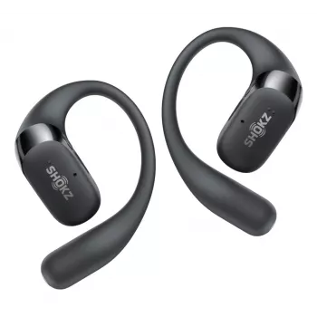 Austiņas JLAB AUDIO SHOKZ OpenFit 2 — kaulu vadība, bezvadu, atvērtas, āķa stiprinājums, melnas