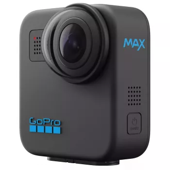 Action kamera GoPro MAX 360 (2025) — 360° ieraksts, 6K Ultra HD, iebūvēts displejs, Wi‑Fi, GPS, Melna