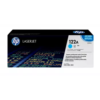 HP 122A ciāna oriģinālā LaserJet tonera kasetne 1 gab.