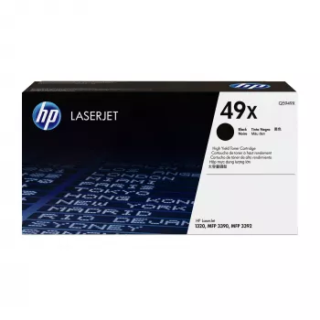 HP 49X High Yield Black Original LaserJet Tonera kasetne, 6000 lappuses, Melna, 1 gab.
