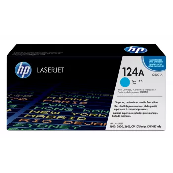 HP 124A ciāna oriģinālā LaserJet tonera kasetne, 2000 lappuses, ciāna, 1 gab.