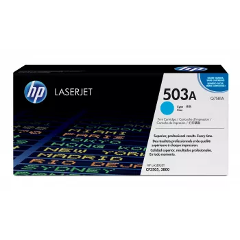 HP 503A Ciāna oriģinālā lāzera tonerīša kasetne