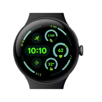 Viedpulkstenis Google Pixel Watch 3 AMOLED 45 mm Melns