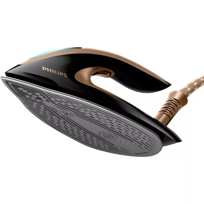 Tvaika ģenerators Philips GC9682/80 — 2700 W, 1,8 L tvertne, 165 g/min nepārtraukts tvaiks, 600 g/min pastiprinājums, T-ionicGlide zole