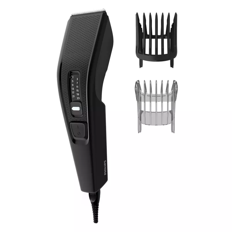 Philips 3000 sērijas matu griešanas mašīnīte HC3510/15, melna