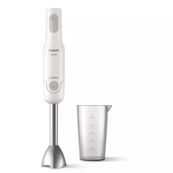 Rokas blenderis Philips HR2534/00 — 650 W, 2 ātrumi, pulsācija, metāla kāts, balts
