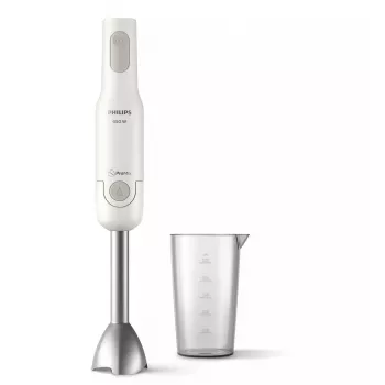Rokas blenderis Philips HR2534/00 — 650 W, 2 ātrumi, pulsācija, metāla kāts, balts
