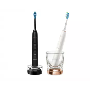 Philips HX9914/57 DiamondClean 9000 2-Pack Melns/Balts