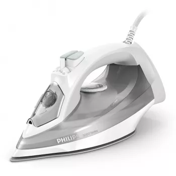 Philips 5000 sērija DST5010/10 gludeklis ar tvaiku, SteamGlide Plus zole, 2400 W, pelēks, balts