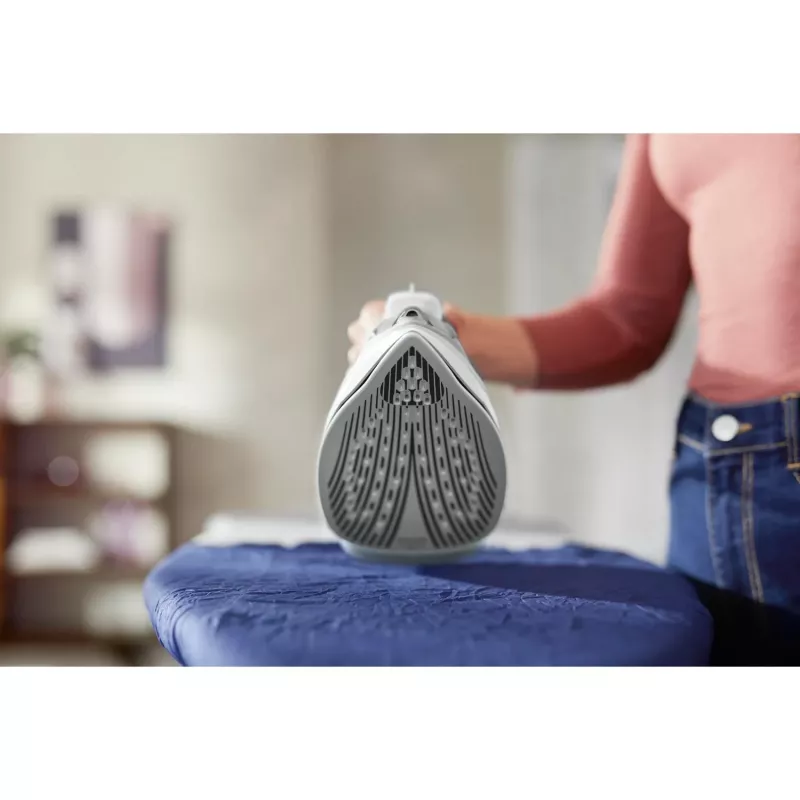 Philips 5000 sērija DST5010/10 gludeklis ar tvaiku, SteamGlide Plus zole, 2400 W, pelēks, balts