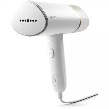 Rokas tvaikonis Philips 3000 sērija STH3020/10 – 1000W, 20 g/min nepārtraukts tvaiks, 0,12 L izņemama tvertne, 2 m vads, ceļojuma dizains, balts