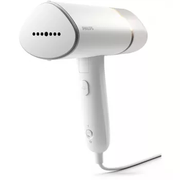 Rokas tvaikonis Philips 3000 sērija STH3020/10 – 1000W, 20 g/min nepārtraukts tvaiks, 0,12 L izņemama tvertne, 2 m vads, ceļojuma dizains, balts