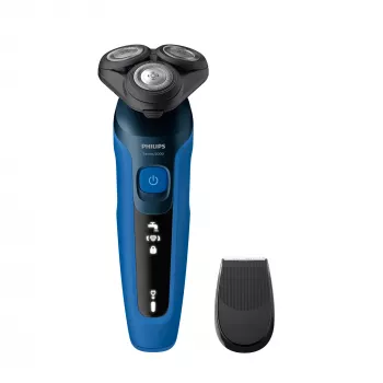 Elektriskais skuveklis Philips Series 5000 S5466/17 — rotācijas 3 galviņas, Li-Ion akumulators, 50 min darbība, mazgājams, slapjā/sausā skūšanās