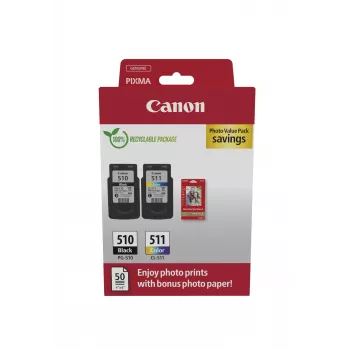 Canon 2970B017 tintas kasetne 2 gab. Oriģināla Melna, Ciāna, Fuksīna, Dzeltena