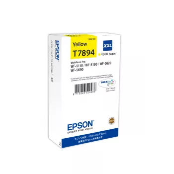 Kasetne Epson Ink C13T789440 T7894XXL XXL Dzeltens
