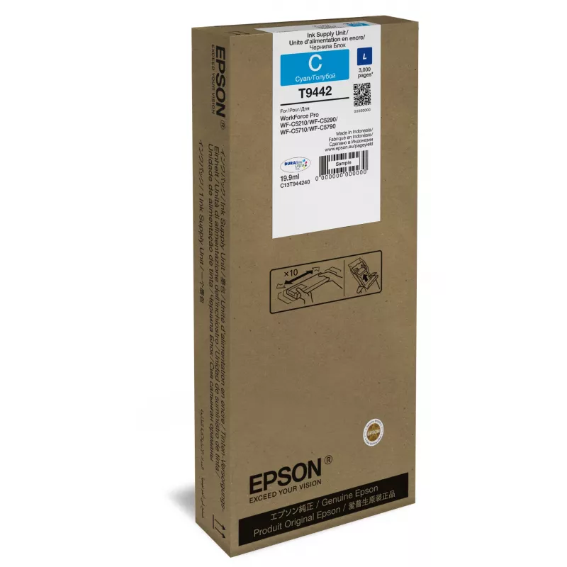 Epson C13T944240 oriģinālā ciāna tintes kasetne WF-C5xxx sērijai