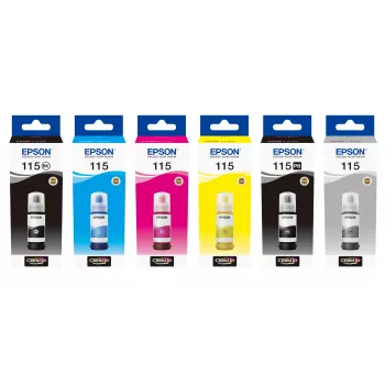 Tintes pudele Epson 115 ECOTANK Melna